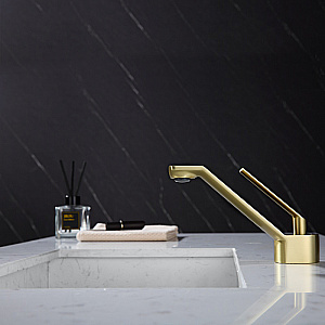 Смеситель для раковины Elghansa URBAN XQ 1613301-MattGold матовое золото купить в интернет-магазине сантехники Sanbest