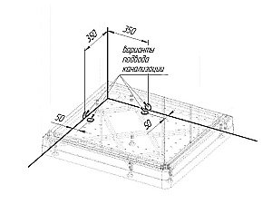 Душевой поддон Радомир 110х100 белый купить в интернет-магазине Sanbest
