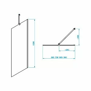 Шторка для ванны RGW Screens SC-150B 90 351115009-14 стекло прозрачное/профиль черный купить в интернет-магазине Sanbest