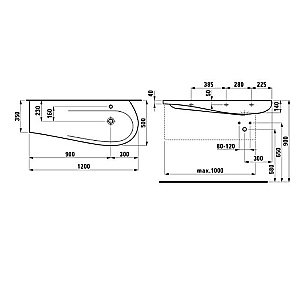 Раковина Laufen Alessi One 8.1497.4.400.104.1 белая купить в интернет-магазине Sanbest