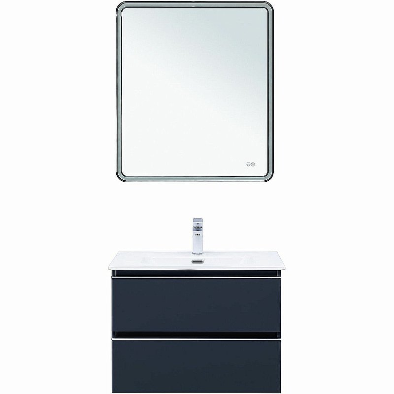 Тумба с раковиной Aquanet Вега 70 329590 маренго для ванной в интернет-магазине Sanbest