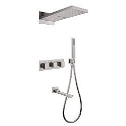 Душевая система Abber Daheim AF8253SP сатин купить в интернет-магазине сантехники Sanbest