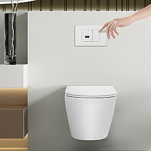 Кнопка для инсталляции ABBER AC0122SMW белая матовая купить в интернет-магазине сантехники Sanbest