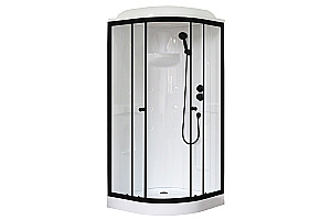 Душевая кабина Royal Bath RB90HK1-T-BL Practic 90х90 стекло прозрачное/профиль черный купить в интернет-магазине Sanbest