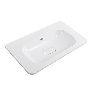 Раковина Cezares CZR-800/480-LV-MR-NV-W0 без отверстий, белая купить в интернет-магазине сантехники Sanbest