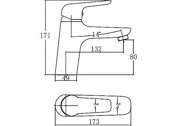 Смеситель для раковины Aquanet Pragmatic AF430-10С купить в интернет-магазине сантехники Sanbest