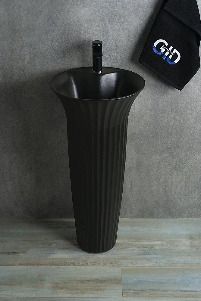 Раковина напольная Gid Autonomo 41 Nb132bg 81114 черная графит купить в интернет-магазине Sanbest