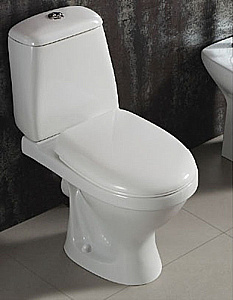 Унитаз напольный Azario Trend AZ-2018-P белый, безободковый, с бачком, с крышкой микролифт купить в интернет-магазине Sanbest