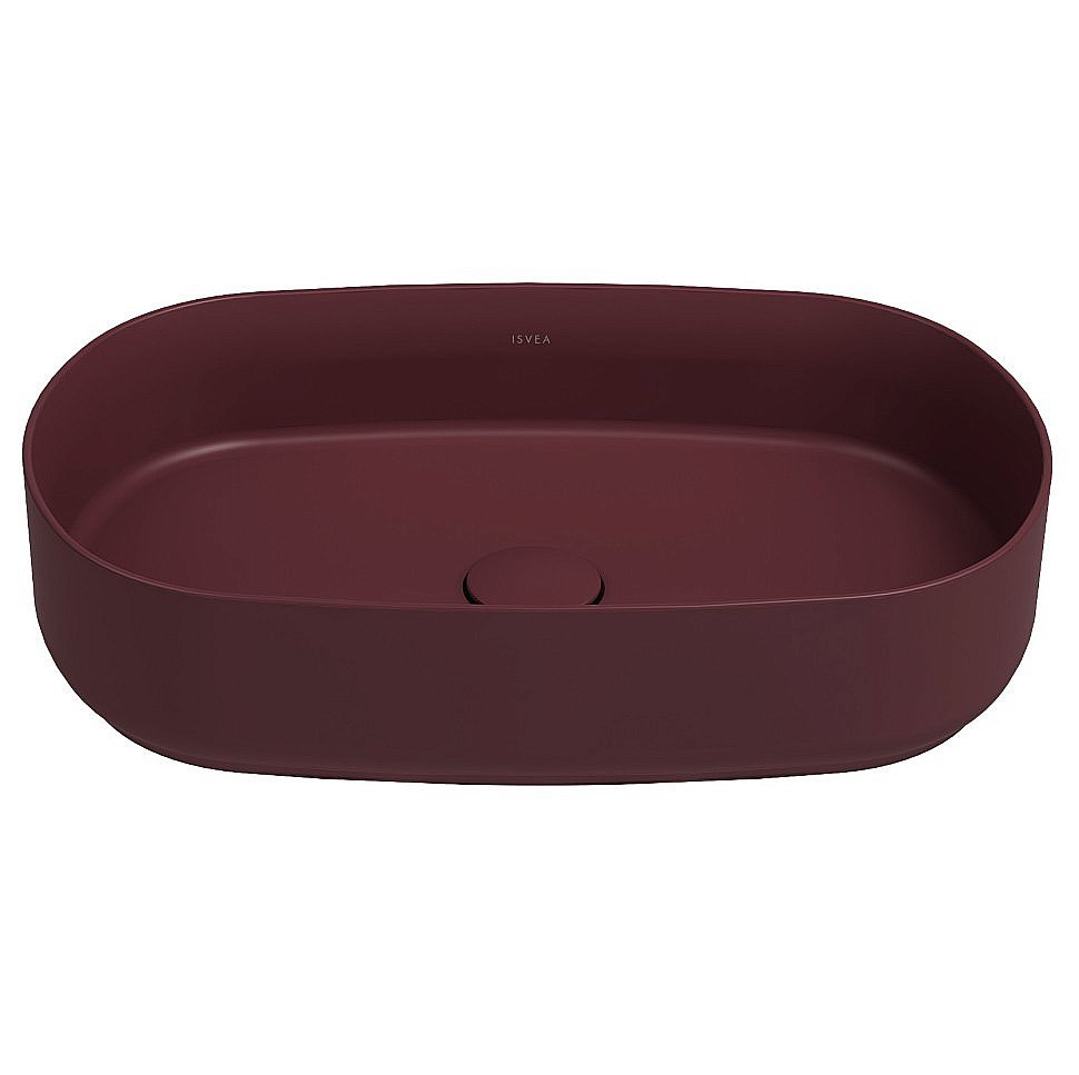 Раковина ISVEA Infinity 55 10NF65055SV-2R бордовый матовый купить в интернет-магазине Sanbest