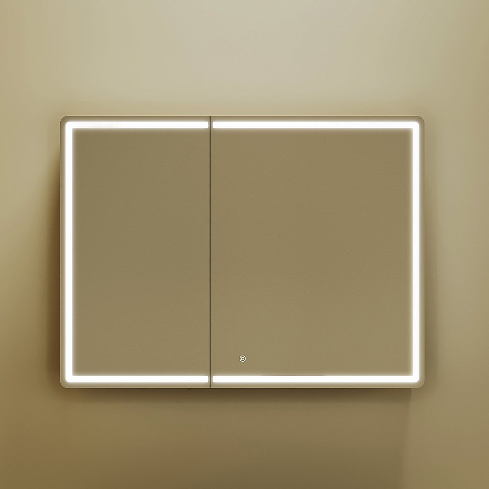 Зеркальный шкаф Sancos Mirror MI100ECH дуб чарльстон купить в интернет-магазине сантехники Sanbest