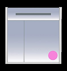 Зеркальный шкаф Misty Джулия 85 розовый купить в интернет-магазине сантехники Sanbest