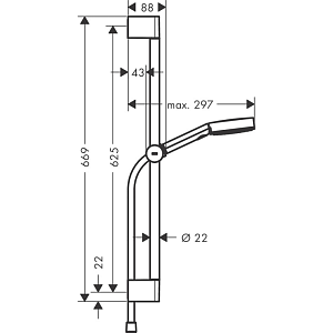 Душевой гарнитур Hansgrohe Pulsify Select Relaxation 24160670 черный матовый купить в интернет-магазине сантехники Sanbest