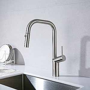 Смеситель для кухни Vincea VKF-107BN брашированный никель купить в интернет-магазине сантехники Sanbest