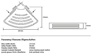 Мыльница Bemeta Cytro 102308061 купить в интернет-магазине сантехники Sanbest