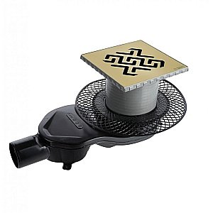 Душевой трап BERGES PLATZ Antik 094161 бронза купить в интернет-магазине Sanbest