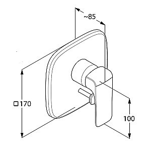 Смеситель для душа Kludi Ameo 416500575 купить в интернет-магазине сантехники Sanbest