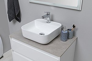 Раковина накладная Aquanet City-2  39 211281 белая купить в интернет-магазине Sanbest