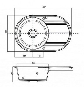 Кухонная мойка Акватон Амира 78 песочный купить в интернет-магазине сантехники Sanbest