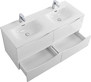 Тумба с раковиной BelBagno MARINO-CER-N-1200-4C-SO-BL-P Bianco Lucido для ванной в интернет-магазине Sanbest