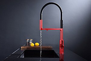 Смеситель для кухни Paulmark Tornado To213402-FI пламя купить в интернет-магазине сантехники Sanbest