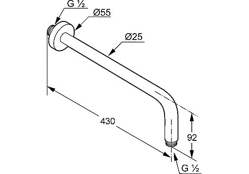Душевая система Kludi Bozz 386300576 хром купить в интернет-магазине сантехники Sanbest