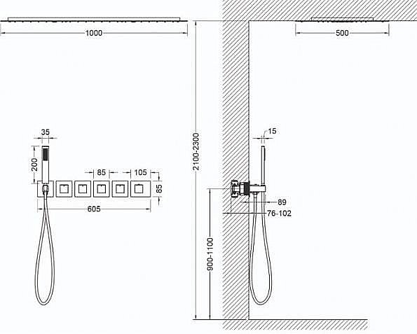 Душевая система Timo Petruma SX-5329/03SM черная матовая купить в интернет-магазине сантехники Sanbest