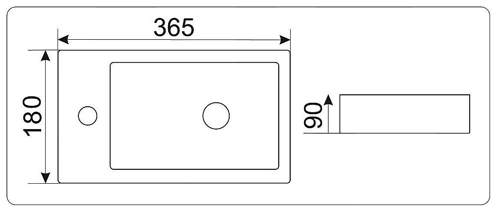 Раковина Ceramalux N 36,5 9272 белая купить в интернет-магазине Sanbest