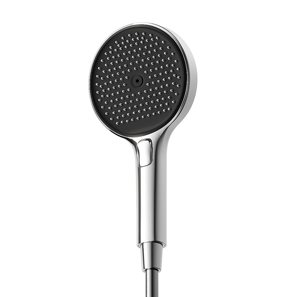 Душевая лейка Sancos Nok round SC6001CH-B хром/черный матовый купить в интернет-магазине сантехники Sanbest