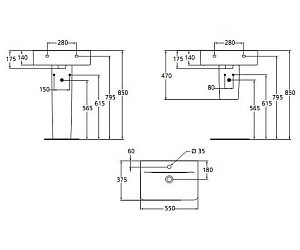 Раковина на полупьедестале Ideal Standard Connect E788601 купить в интернет-магазине Sanbest