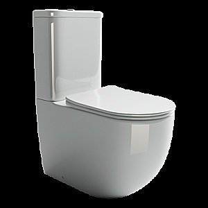 Унитаз напольный Ceramica Nova MIA CN1801 безободковый, с бачком, с крышкой микролифт купить в интернет-магазине Sanbest