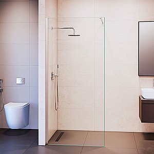 Душевая перегородка RGW Walk In WA-210 90 351021009-11 стекло прозрачное/профиль хром купить в интернет-магазине Sanbest