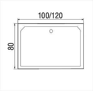 Душевой поддон River WEMOR 100/80/41 S купить в интернет-магазине Sanbest