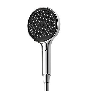 Душевая лейка Sancos Nok round SC6001CH-B хром/черный матовый купить в интернет-магазине сантехники Sanbest