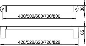 Поручень KEUCO ELEGANCE 31601010800 хром купить в интернет-магазине сантехники Sanbest