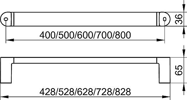 Поручень KEUCO ELEGANCE 31601010800 хром купить в интернет-магазине сантехники Sanbest