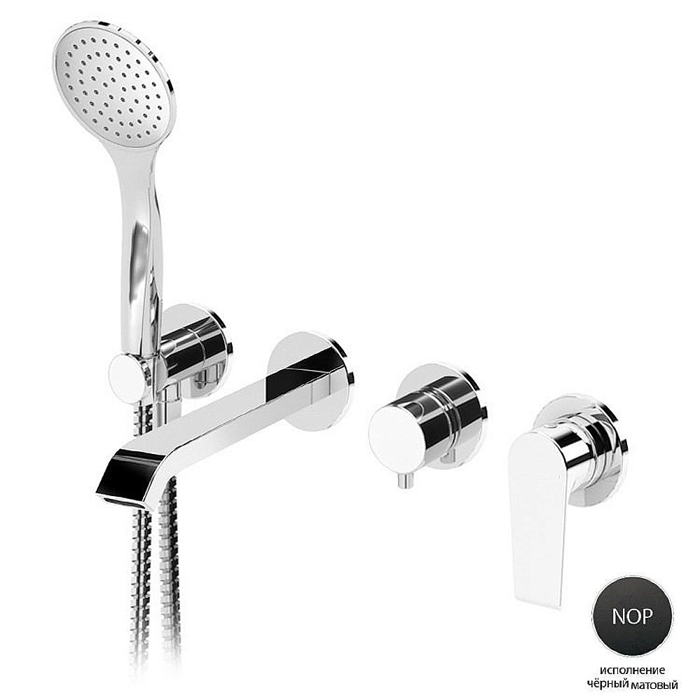 Смеситель для ванны Cezares NAUTIC-VDM3-NOP черный купить в интернет-магазине сантехники Sanbest