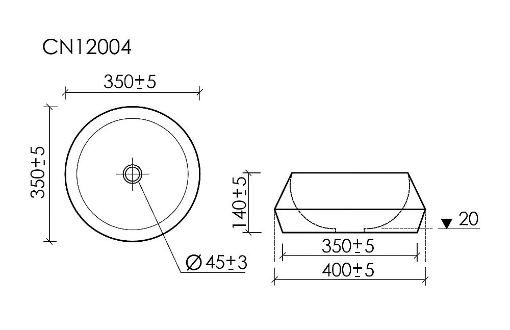 Раковина Ceramica Nova Maya CN12004MB черная матовая купить в интернет-магазине Sanbest