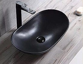Раковина накладная Gid Lago 61 Bm9811 53337 черная матовая купить в интернет-магазине Sanbest