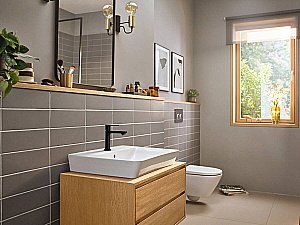 Смеситель для раковины Hansgrohe Rebris E 72557670 купить в интернет-магазине сантехники Sanbest