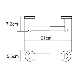 Держатель туалетной бумаги WasserKRAFT Rhein K-6222 купить в интернет-магазине сантехники Sanbest