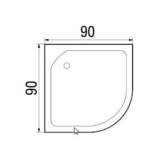 Душевая кабина River Lena 24 90x90 МТ купить в интернет-магазине Sanbest