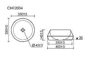 Раковина Ceramica Nova Maya CN12004MB черная матовая купить в интернет-магазине Sanbest