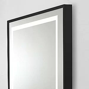 Зеркало BelBagno Kraft SPC-KRAFT-500-800-LED-TCH-WARM-NERO черный в ванную от интернет-магазине сантехники Sanbest