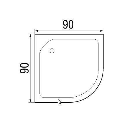Душевая кабина River Lena 24 90x90 МТ купить в интернет-магазине Sanbest
