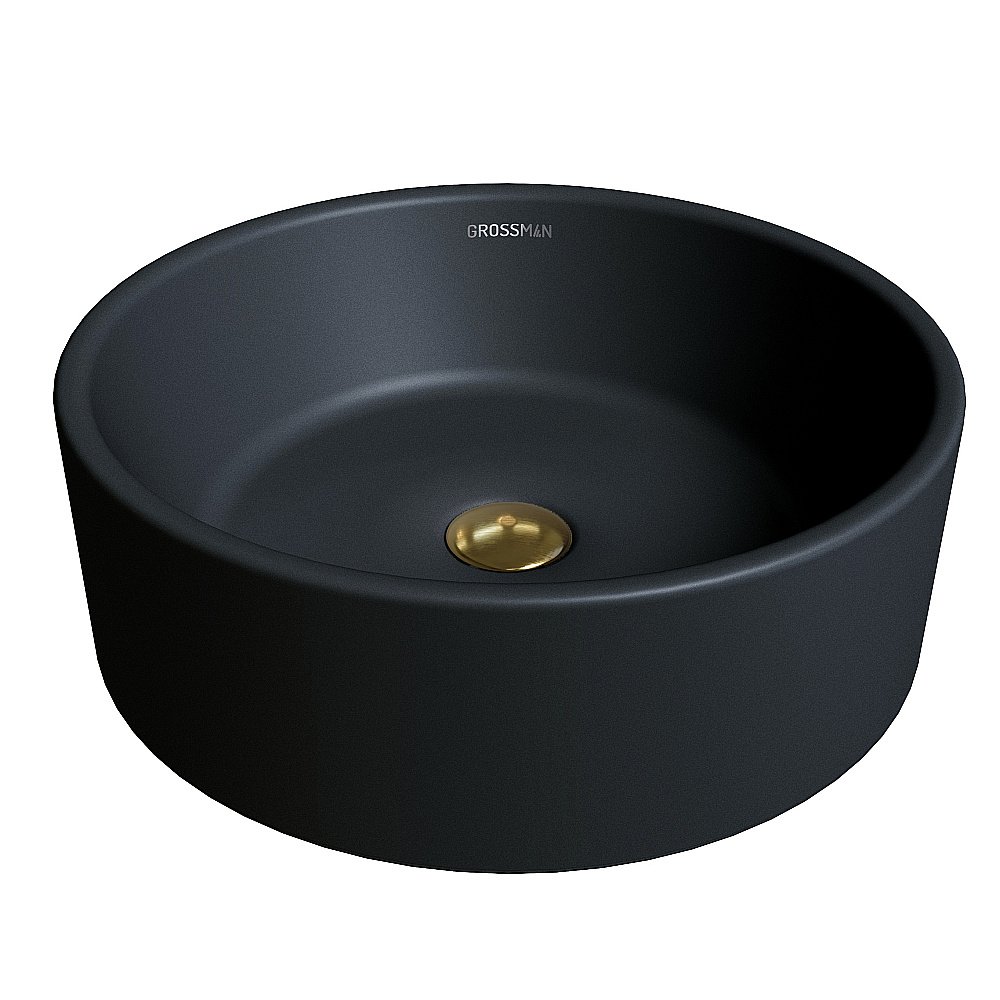 Раковина Grossman 41 GR-3013BM черная матовая купить в интернет-магазине Sanbest