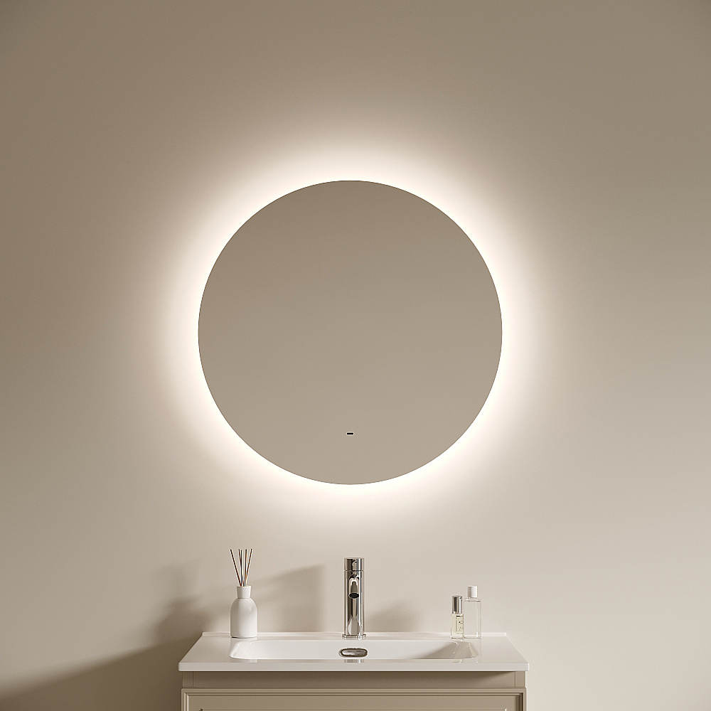 Зеркало с подсветкой Sancos Sfera 2.0 SF2.600 60х60 в ванную от интернет-магазине сантехники Sanbest