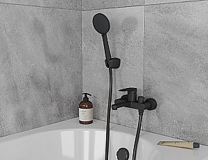 Смеситель для ванны D&K Bayern.Furth DA1523205 черный матовый купить в интернет-магазине сантехники Sanbest