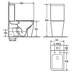 Унитаз-компакт Grossman Style GR-4453S безободковый, с крышкой микролифт, с бачком, белый купить в интернет-магазине Sanbest
