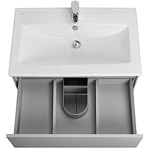 Тумба с раковиной Акватон Форест 75 туманный серый для ванной в интернет-магазине Sanbest