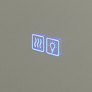 Зеркало Cezares INTERNI 80х90 CZR-SPC-INT-800-900-LED-TCH-WARM-BORO брашированное золото в ванную от интернет-магазине сантехники Sanbest